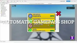 Roblox Automatic Gamepass Shop
