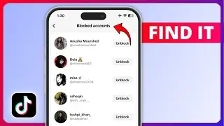 How to View Blocked accounts on TikTok