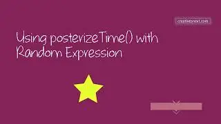 Using posterizeTime with Random expression