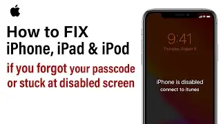 Unlock Disabled iPhone without Passcode | How to Bypass 