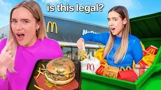 We Only Ate LEFTOVER FAST FOOD For 24 HOURS!