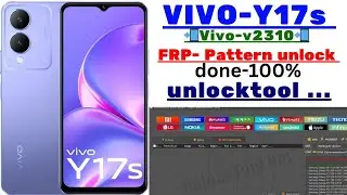 🌟🌟VIVO-Y17S (vivo-v2310) frp pattern unlock by-unlocktool done ✅👍 💯% frp bypassa,ndroid13