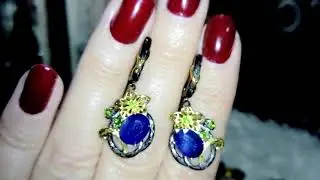 СЕРЕБРО, ГАРНИТУРЧИКИ, ТОНКИЙ АЖУР ЧЁРНОГО РОДИЯ И ЯРКИЕ ВСТАВКИ 💎💞👑✨