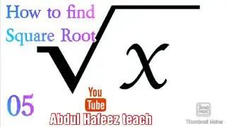 How to find square root / used in many general test Sindhi channel