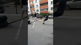 Truck pull kega tire flip
