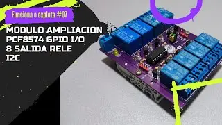 ⚡ PCF8574 GPIO I/O extender para Arduino, ESP32, I2C, Modulo de 8 Salidas