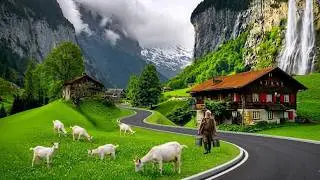 🚗 Switzerland 4K Scenic Drive 🇨🇭  Breathtaking Alps, Peaceful Villages & Relaxing Nature 🌄