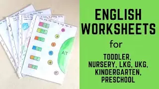 Daily Practice English Worksheets for Toddler, Nursery, LKG, UKG, Kindergarten, Preschool | #1