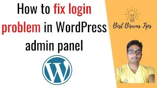 How to fix login problem in WordPress admin panel