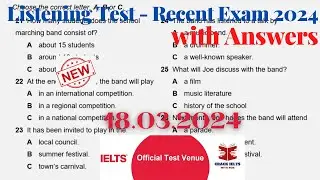 IELTS Listening Practice Test 2024 with Answers | 18.03.2024