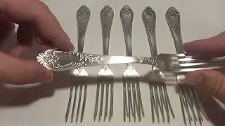 Вилки ЗиШ мельхиор посеребрение