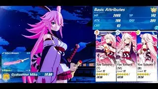 New Valkyrja Honkai Impact 3 - Yae Sakura - Creature Gyakushinn Miko SSS Lvl. 60 Gameplay Full HD