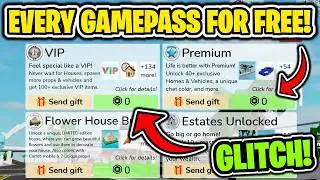 HOW TO GET EVERY GAMEPASS FOR FREE IN BROOKHAVEN!