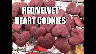 Red Velvet Heart Cookies
