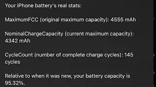 How to check real battery health of iphone using shortcuts.