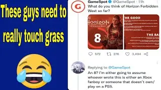 Sony fanboy gets roasted for calling a Gamespot reviewer a Xbox fanboy for giving HFW an 8