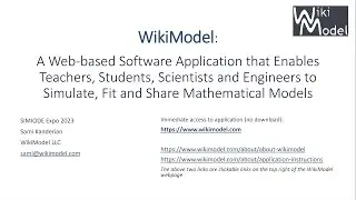A Web-based Software Application that Enables Teachers, Students, Scientists and Engineers...