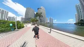 City flow  Riding on my electric unicycle through Brickell and Downtown Miami August 2024