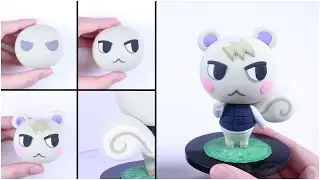 Animal Crossing Marshal Air dry Clay figure Tutorial | 동물의 숲) 쭈니 클레이피규어 만들기