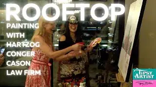 Live Painting on the Rooftop with Tiffany Bohrer - Tipsy Artist