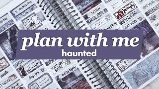 PLAN WITH ME | Haunted (Plannerface)