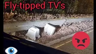 Let's tidy up the countryside.. Fly-tipped TV's