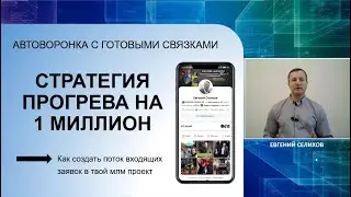 Автоворонка с готовыми связками. Стратегия прогрева на 1 миллион. Сибирское здоровье.