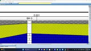 gINT: Part-10 : Create cross section with geological symbol color using gINT