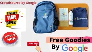 Google Offers Free T-shirts, Bag, Bottle || Google CrowdSource Rewards || First Time in India 