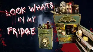 Halloween Mini Refrigerator | Apothecary Witch fridge