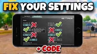 PUBG MOBILE 2024 BEST SETTINGS & SENSITIVITY🔥COPY & USE+CODE☑️