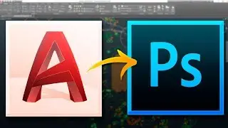 Como exportar de AutoCAD a Photoshop  | BUENA RESOLUCIÓN | Photoshop para arquitectos