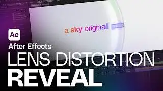 Lens Glass Distortion Effect | Logo Reveal Animation like Sky Original in After Effects