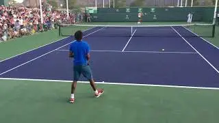 Nadal vs Monfils Practice Level View