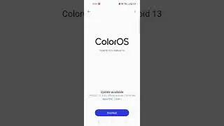 oppo Reno 6 5G Color Os 13 Android 13 official update Received #android13 #oppo_reno_6 #new_update
