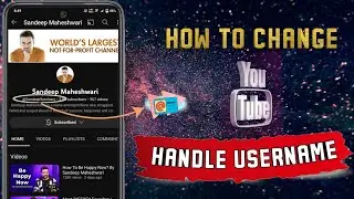 How To Change YT User Handle || User Handle Kaise Change Kare || User Handle I'd Kaise Change Kare