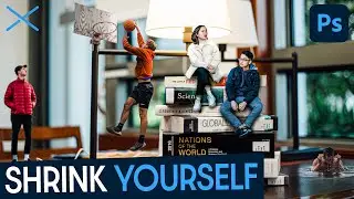 How To Make a MINIATURE Style Composite | Photoshop CC Tutorial | Shrink Yourself