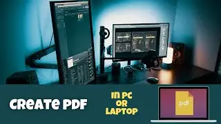 How to make pdf in laptop | Hindi | Tech Cratic