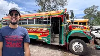 Así transforman los buses en Guatemala