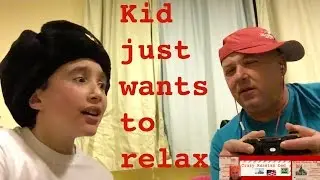 Son caught by Crazy Russian Dad playing video games