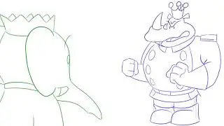 Babar Reanimated:  My Dinner with Rataxes (Sketched)