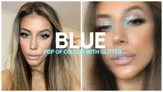 BLUE INNER CORNER POP OF COLOUR MAKEUP TUTORIAL