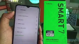 Infinix SMART 7 language change / default language to English.