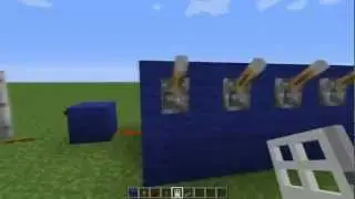 Дверь с кодовым замком в Minecraft