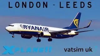 X-Plane 11 | Crosswind Landing! | B737 | VATSIM