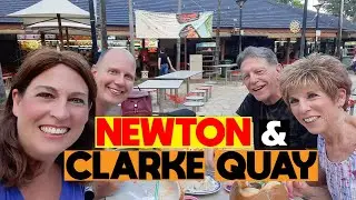 Visitors!  Dinner at Newton & Clarke Quay in Singapore