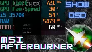 MSI Afterburner - How to show FPS in game ! Show FPS , AVG FPS and CPU , GPU USAGE | SHOW OSD