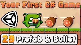 Unity C# Basic :: Part 29 :: Prefab / Create Bullet or Projectile