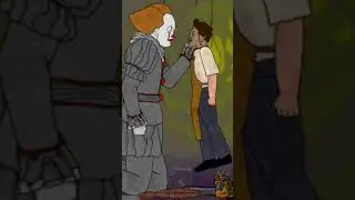 💥 IT Pennywise vs Leather face - drawing cartoons 2 (DC2) Roblox Doors Rainbow Friends