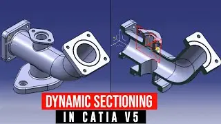 Catia v5 dynamic sectioning | how to see section view in catia | catia v5 tutorials